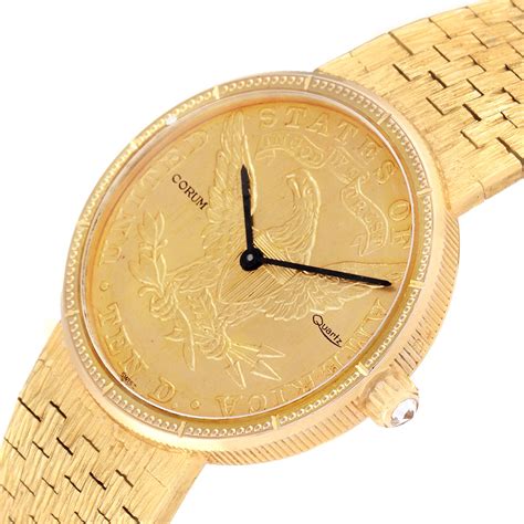 corum gold coin replica watch|vintage corum coin watch.